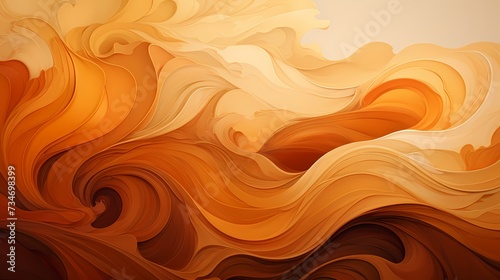 A top view of a rich brown background, evoking a warm and earthy atmosphere
