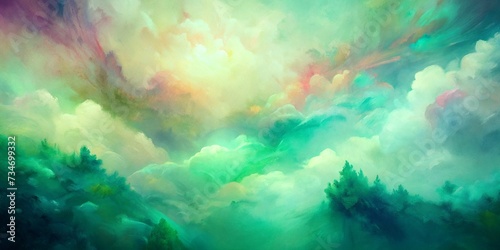 Abstract pastel green background 