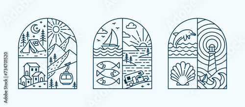 natural view in the form of a window