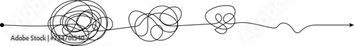 Demystifying the mess: Untangle complexity with hand-drawn lines & discover the simplest way.