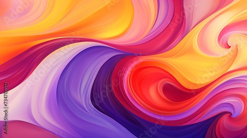 Artistic design background with violet purple yellow and red swirls