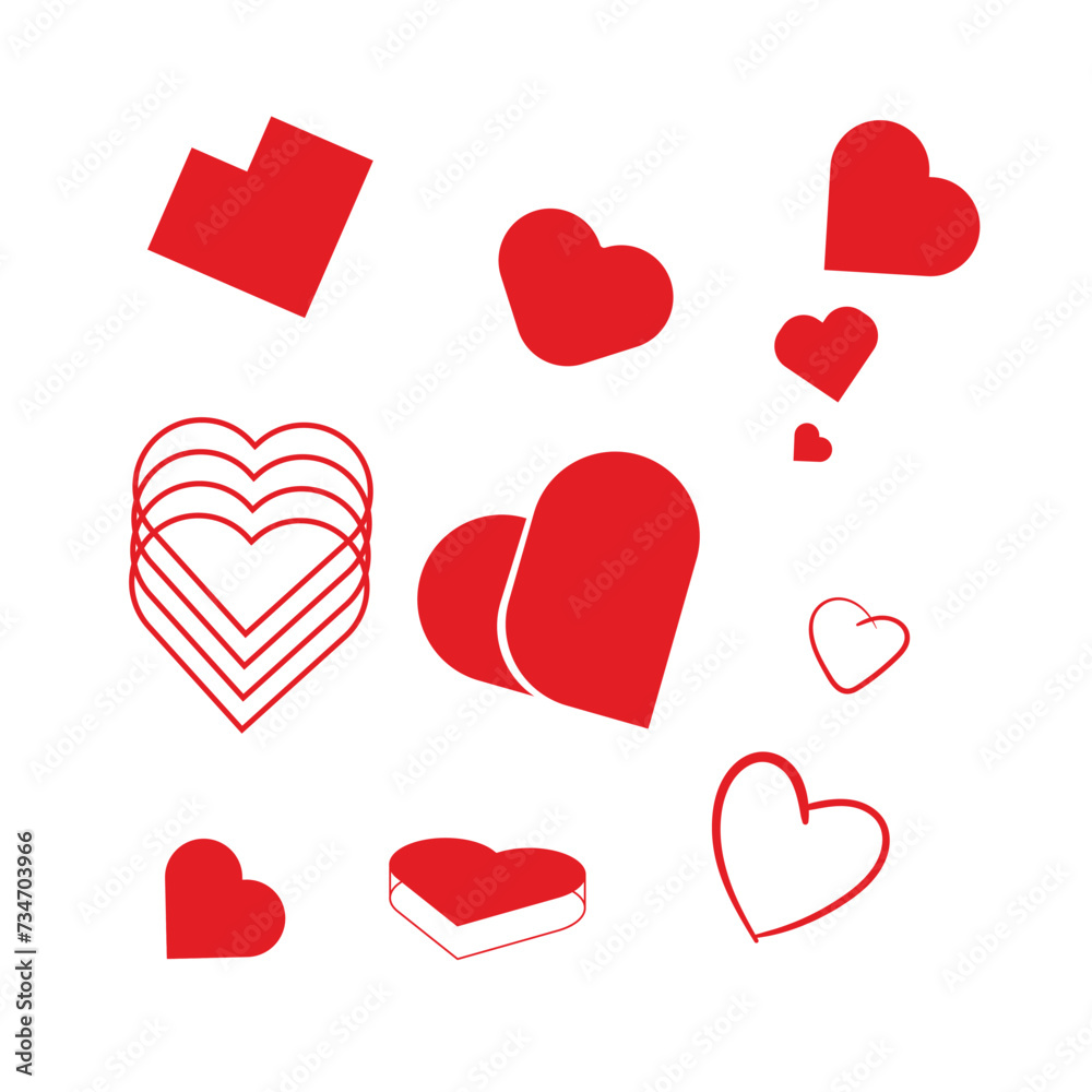 Valente's Day Vector Illustration Icon Love Valentine's Day14 February Icon Valente's Day Vector Illustration Icon Love Valentine's Day14 February Icon