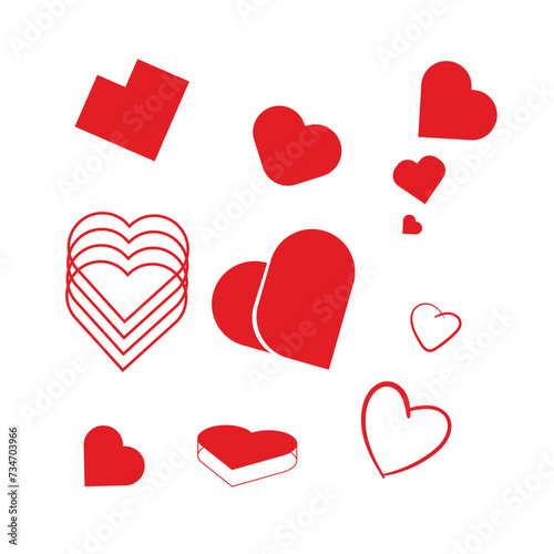 Valente's Day Vector Illustration Icon Love Valentine's Day14 February Icon