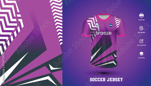 Soccer jersey design for sublimation or sports tshirt design for cricket football

