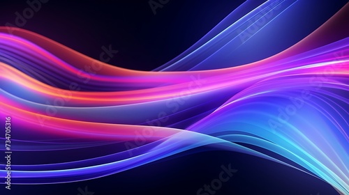 glowing lines neon lights abstract psychedelic background ultraviolet pink blue vibrant