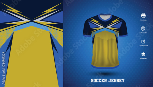 Soccer jersey design for sublimation or sports tshirt design for cricket football
