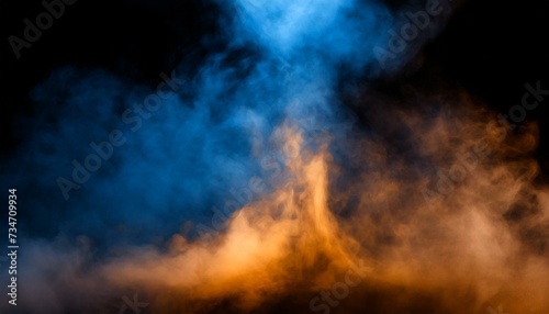 Essence Unveiled: Exploring Aromatherapy in the Ethereal Dance of Fire and Blue Mist"