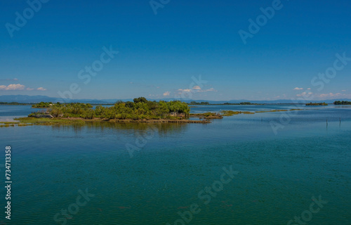 An island in the Grado section of the Marano and Grado Lagoon in Friuli-Venezia Giulia  north east Italy. August