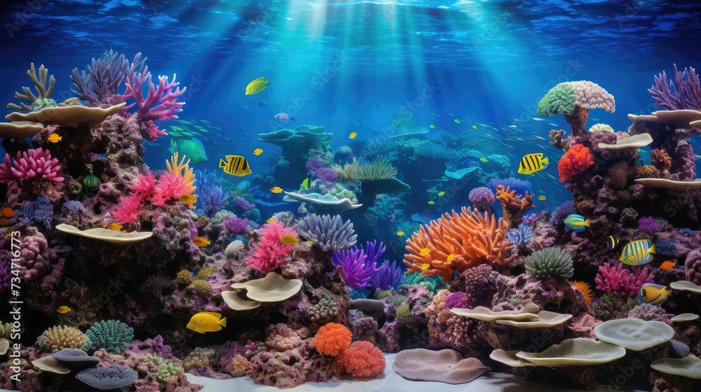 ocean coral reef background