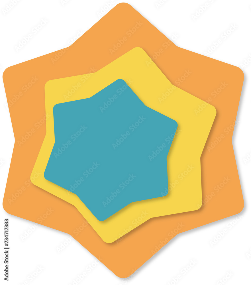 Basic Shape Background with Shadow Basic Shape Background with Shadow
