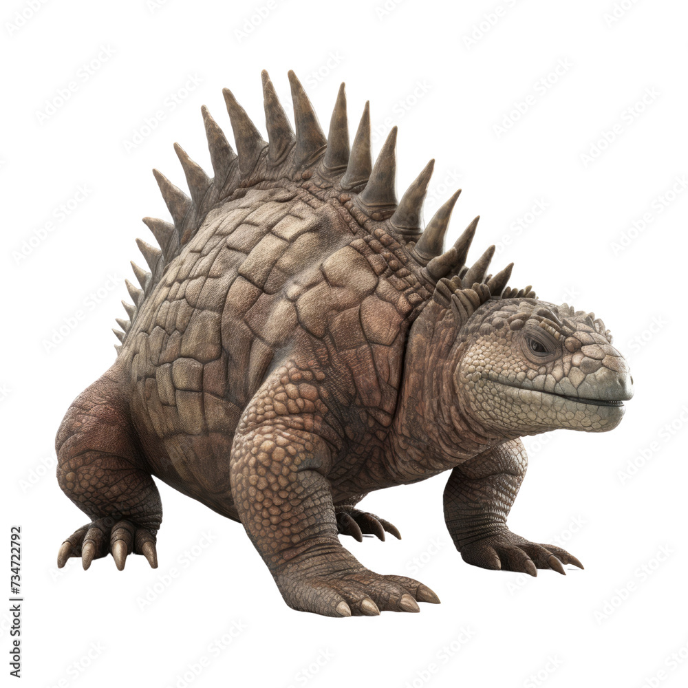 Fototapeta premium Ankylosaurus PNG Cutout, Generative AI