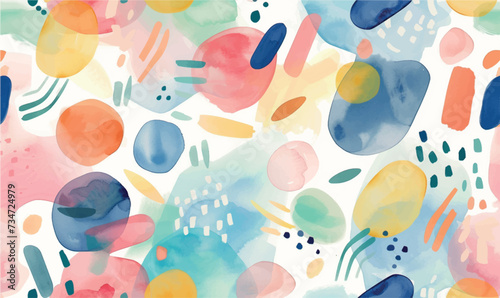 seamless abstract watercolor pattern colorful 