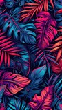 Colorful leaves background. Vertical background 
