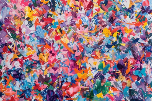 Colorful Butterfly Confetti Explosion for Festive Celebrations