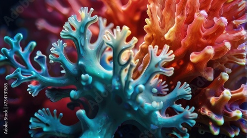close up of coral underwater background © alvian