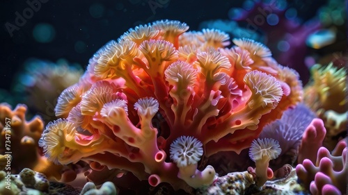 Underwater coral reef in sea background  © alvian