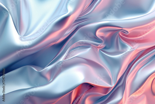 Close-up view of pink and blue fabric. This versatile image can be used in various design projects