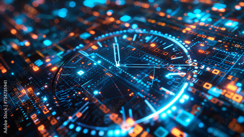 Time in Cyberspace: A Holographic Analogue Clock Time in Cyberspace: A Holographic Analogue Clock
