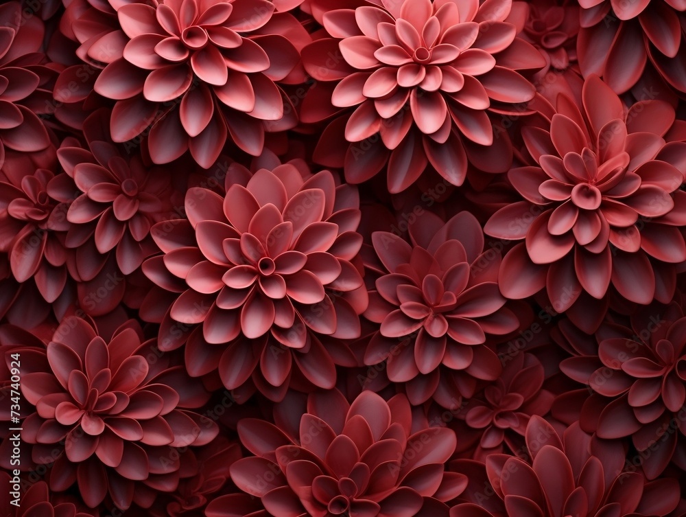 Red and pink petals in a pile