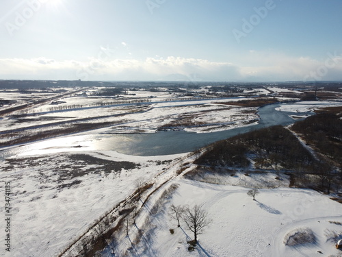 Obihiro in Tokachi, with its magnificent scenery in Hokkaido Japan, has endless fun such as tasting the pleasures of the earth, mall hot springs, which is rare anywhere in the world, and outdoor sport photo