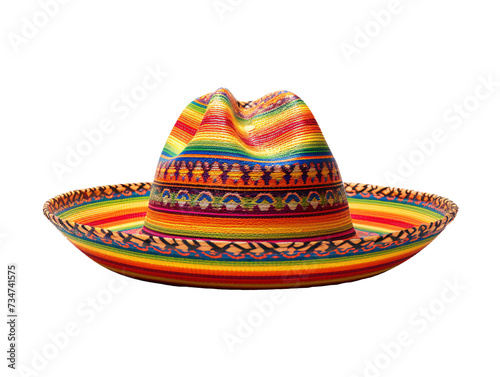 a colorful hat with a pattern