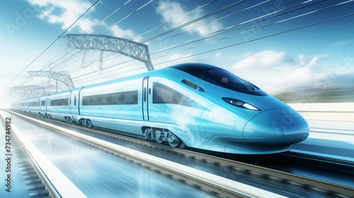 Digital high speed railway bullet train