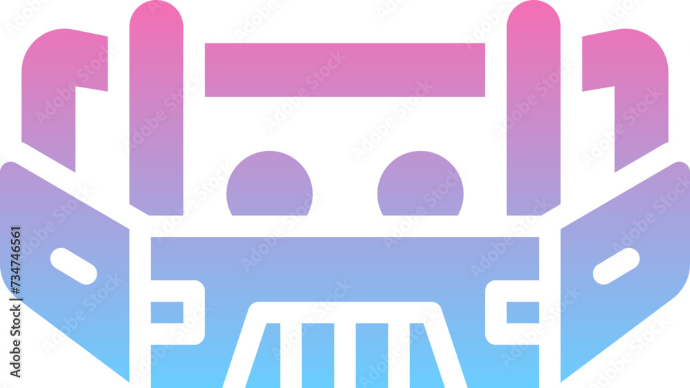 Obraz premium Bumper car icon