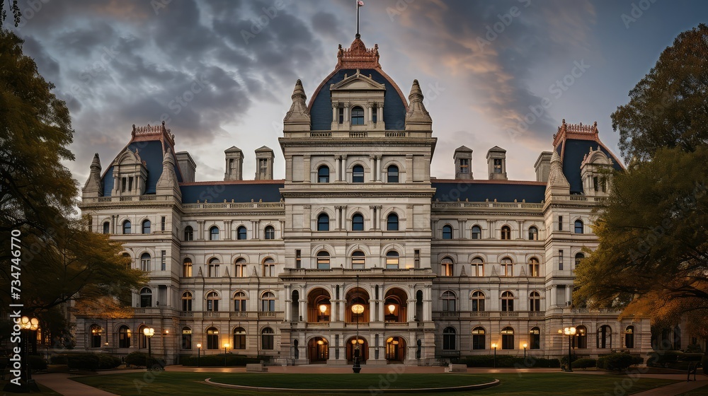 Obraz premium politics connecticut government building