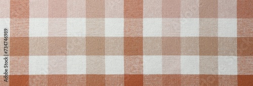 Texture of checkered fabric as background, top view
