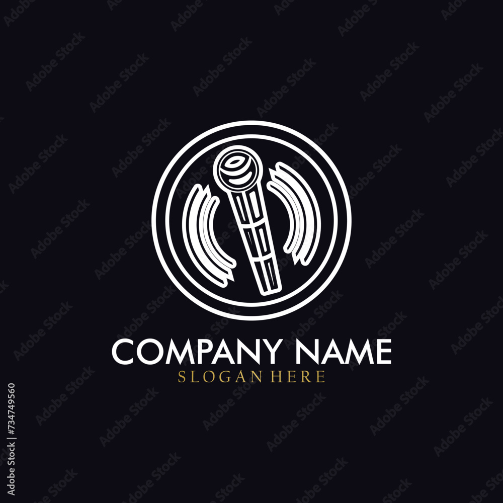 Microphone icon vector illustration, suitable for symbols, logos, icons, brochures, posters, mascots, etc. Microphone icon vector illustration, suitable for symbols, logos, icons, brochures, posters, mascots, etc.