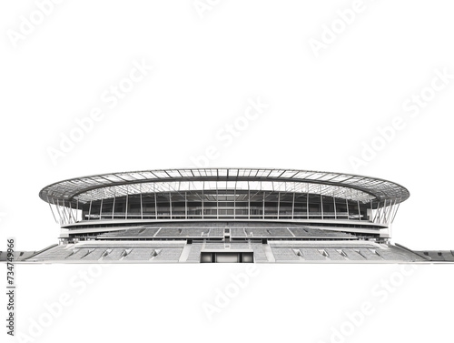 a stadium with a roof and seats