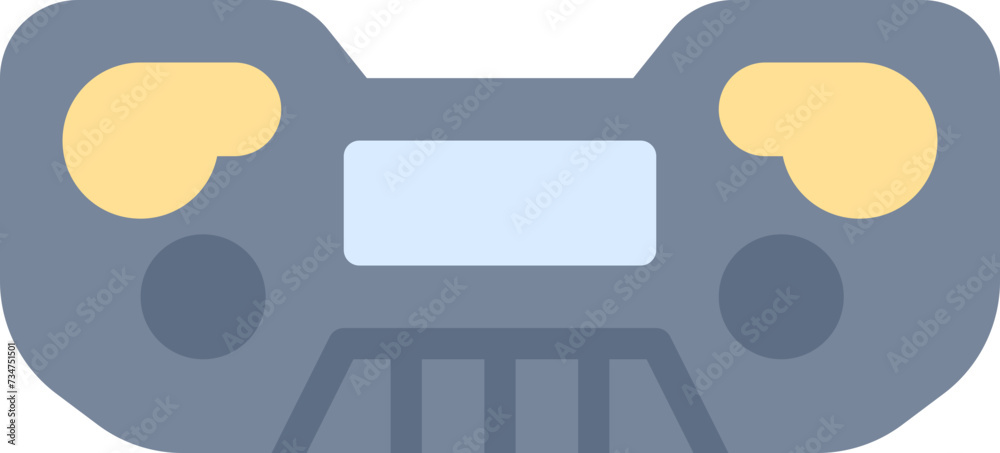 Fototapeta premium Back bumper car icon