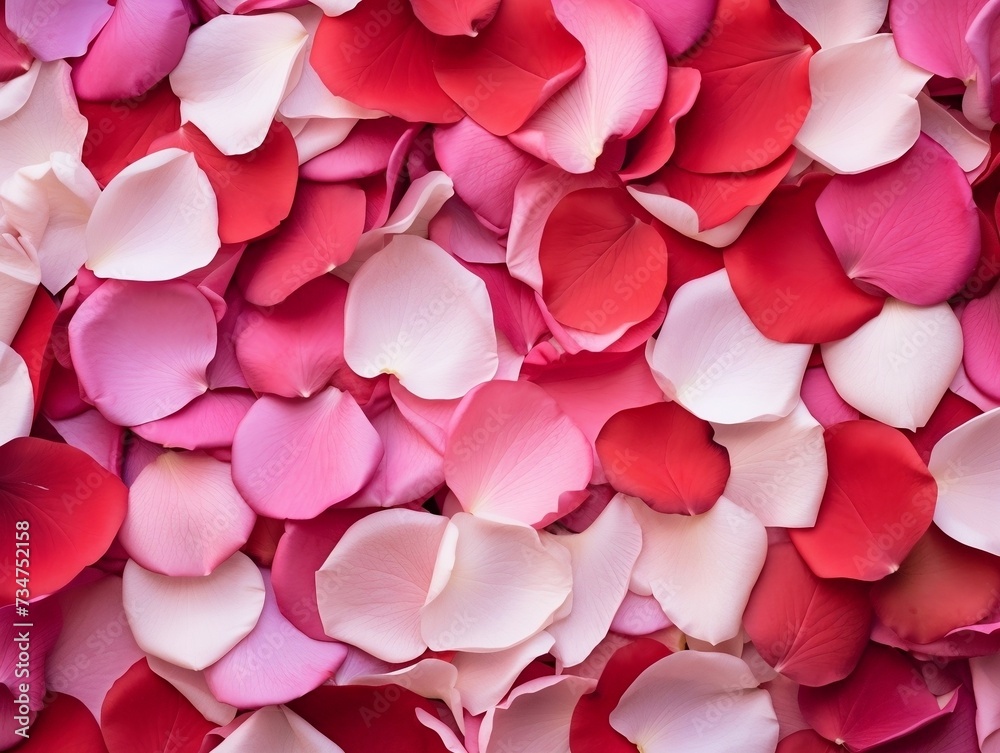 Pink and red rose petals Pink and red rose petals