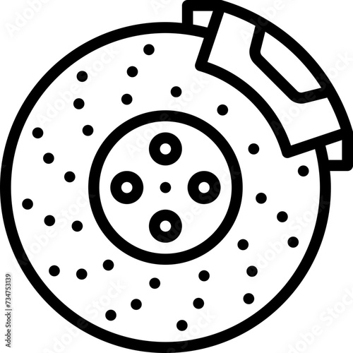 Disc brake icon