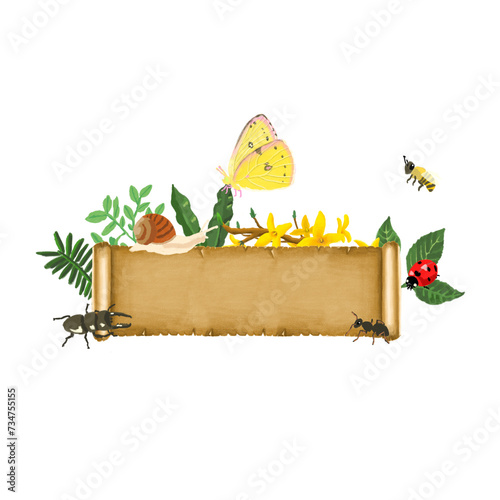 봄 맞이 세일 프로모션 광고 타이틀 
