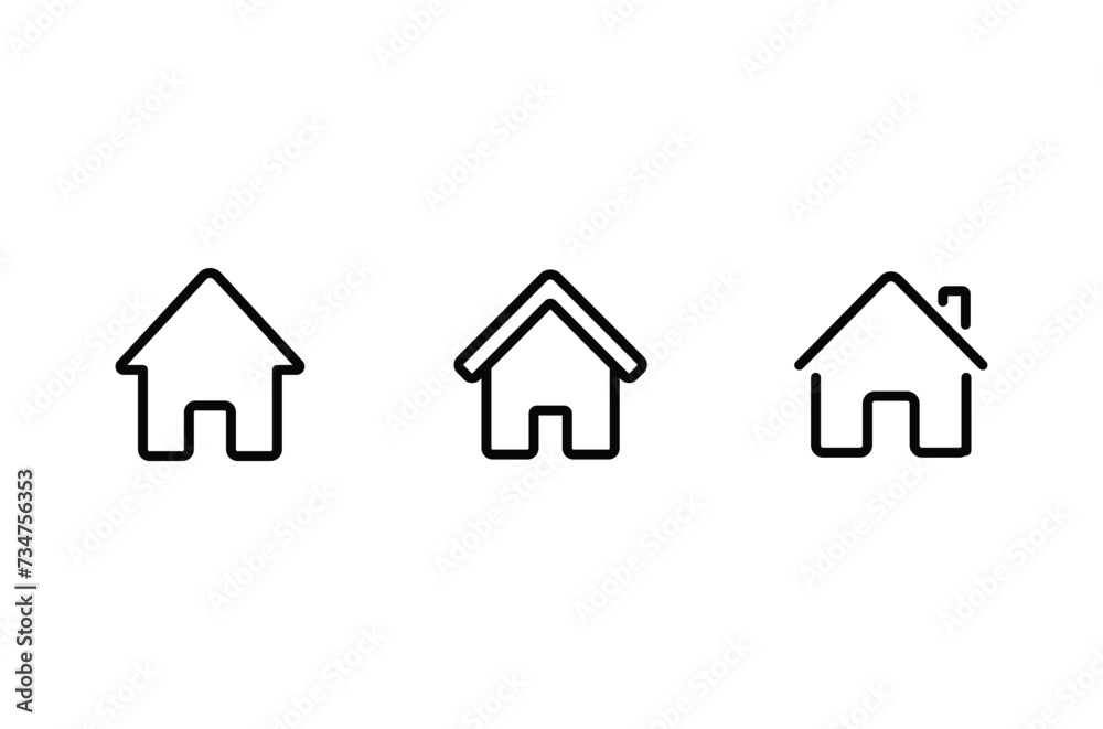 Home icon vector for web, computer and mobile app Home icon vector for web, computer and mobile app