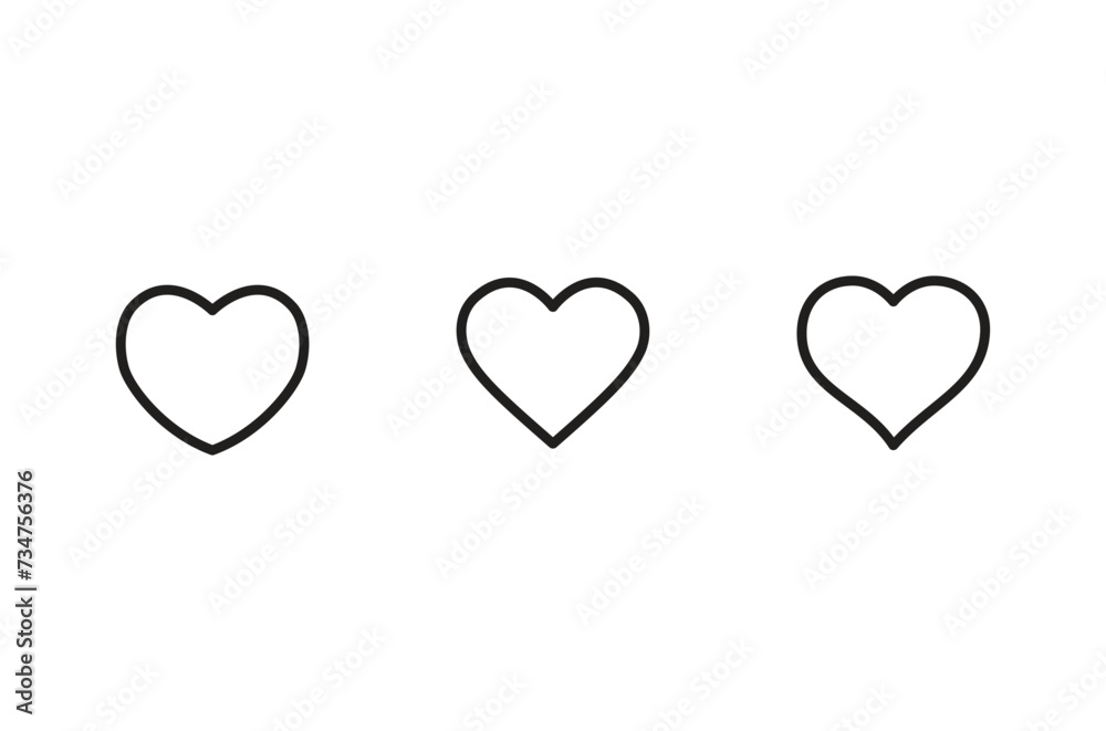 Heart Icon vector. Love symbol vector