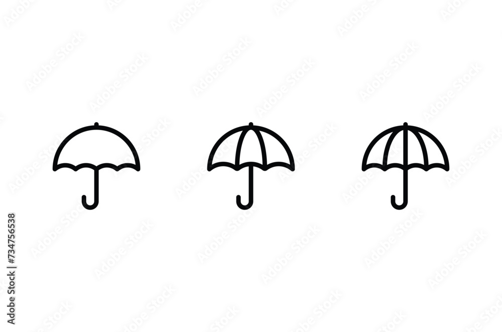 Umbrella Icon Vector for web, computer and mobile app