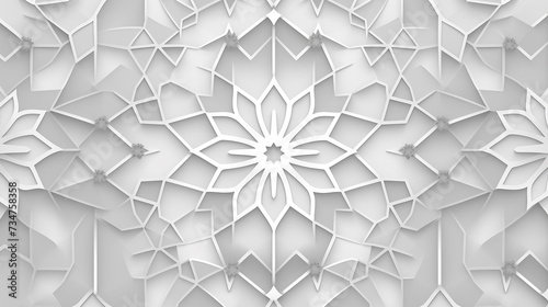 seamless light grey pattern traditional arabic