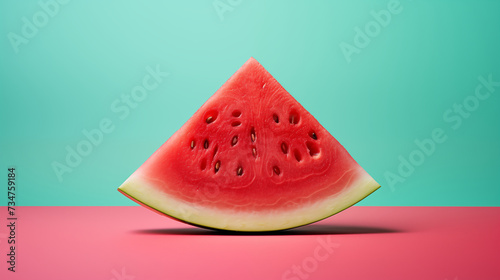 Close-up photograph of watermelon. Generative AI.
