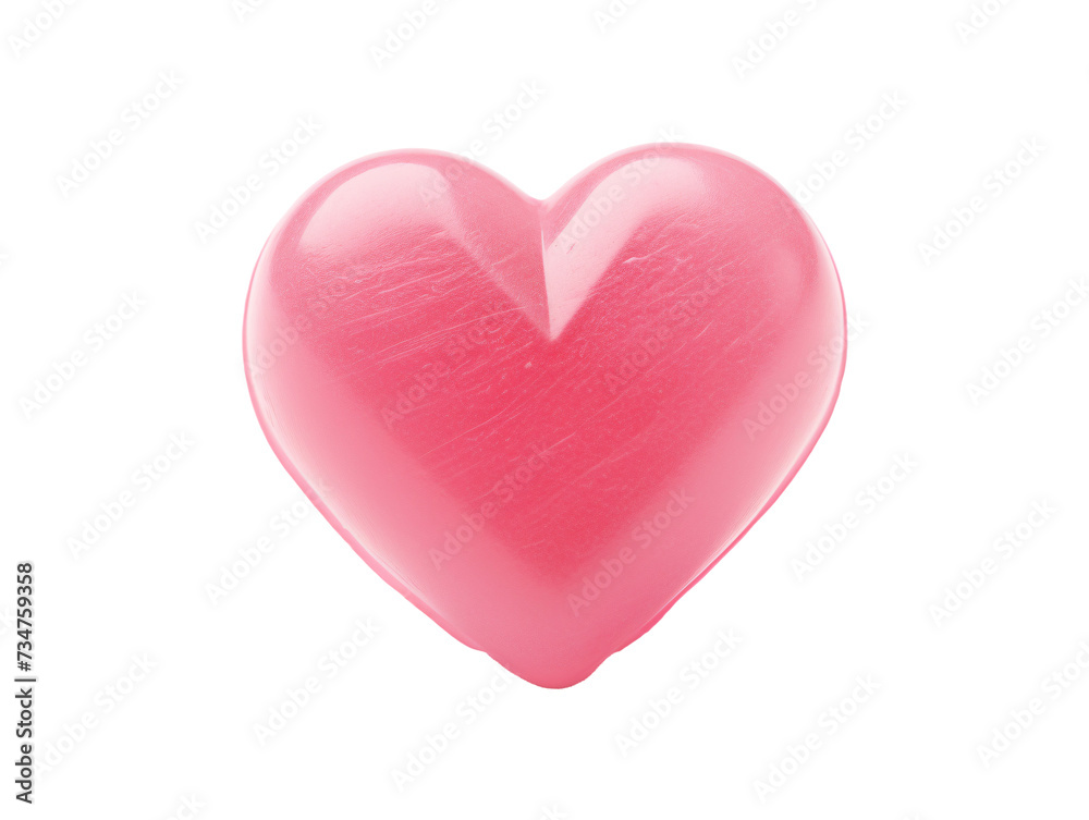 a pink heart with glitter