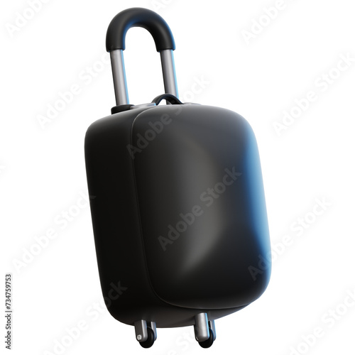 Suitcase travel 3D Illustration