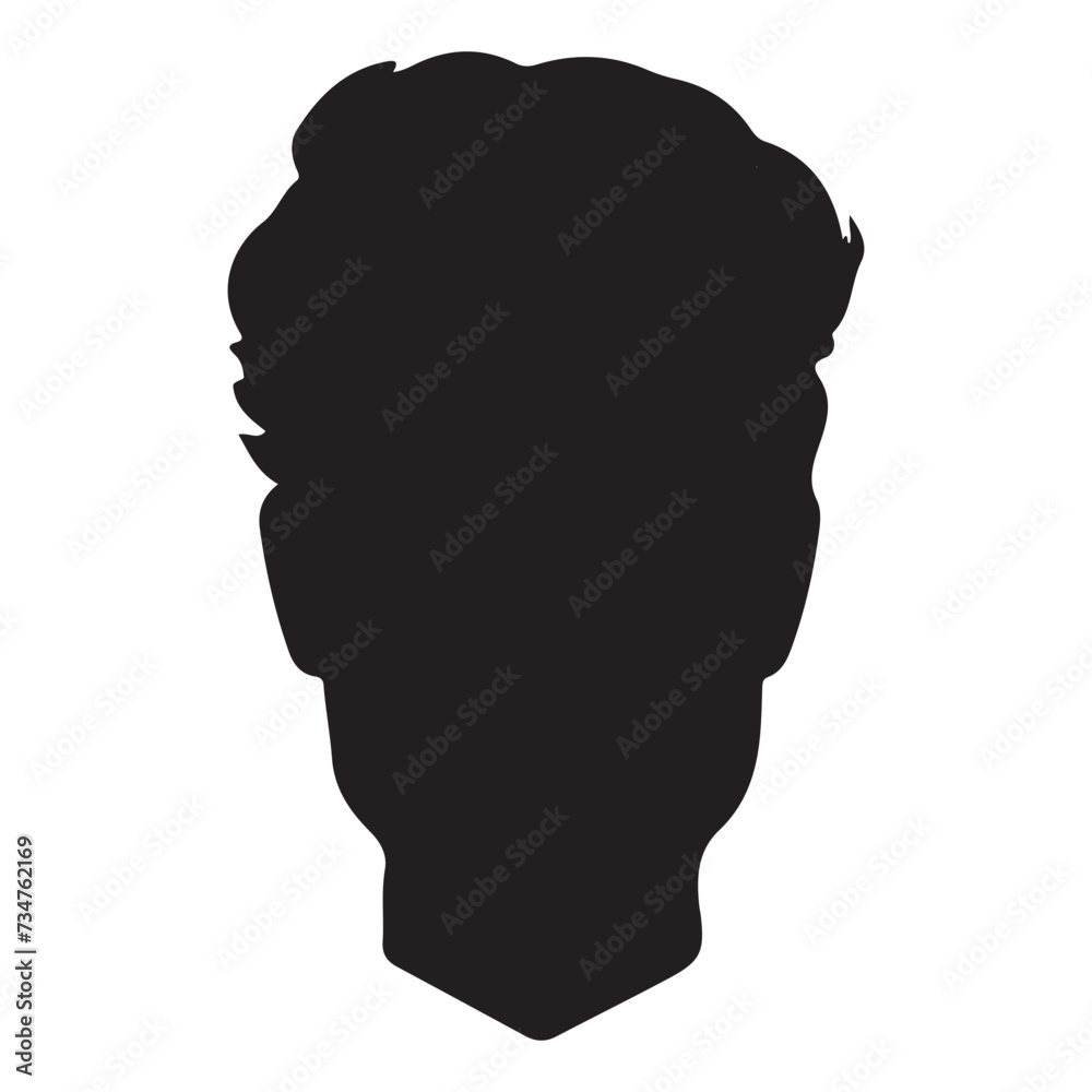 handsome man side face silhouette vector illustration handsome man side face silhouette vector illustration