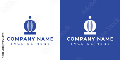 Letters IO or OI Pillar Logo, suitable for business with IO and OI related to Pillar