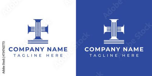 Letters II Pillar Logo Set, suitable for any business with II related to Pillar
