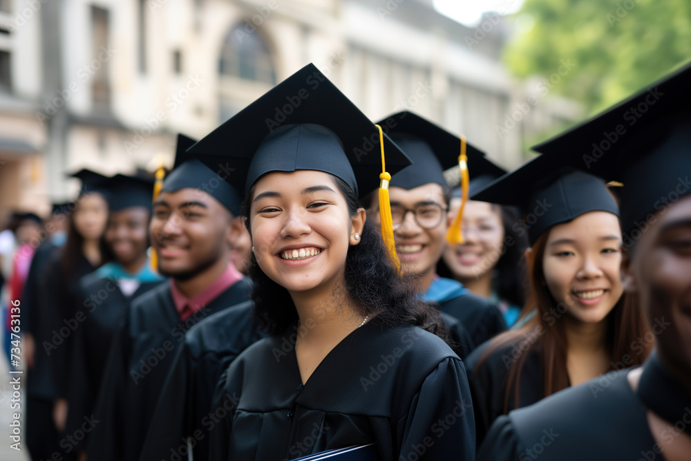 Young Asian Graduate with Bright Future Young Asian Graduate with Bright Future
