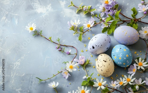 Happy Easter. Congratulatory easter background