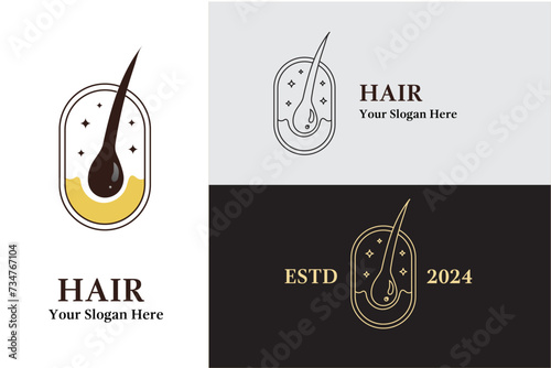 hair logo icon design template illustration 	
