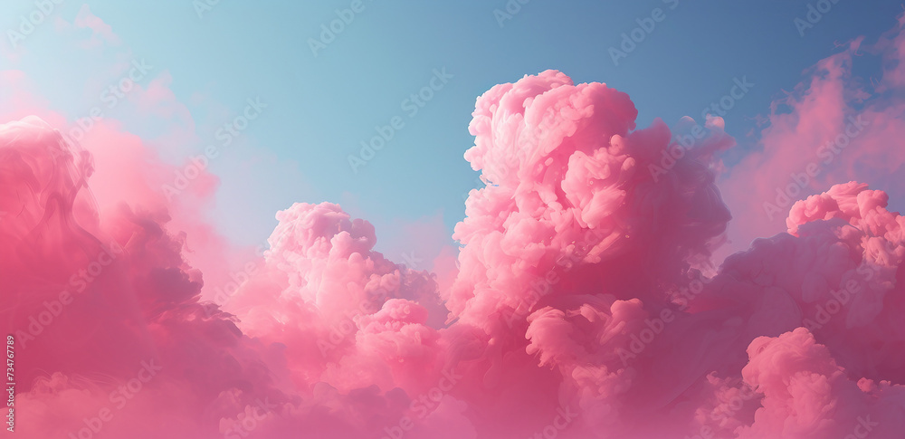 pink clouds in the sky