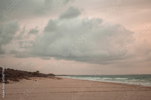 storm on the beach